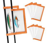AGOOL Paquete de 5/10 paquetes de 5/10 cubiertas de señuelo de PVC transparente duraderas que mantienen la pesca segura fácilmente. Ver señuelos de pesca, cubiertas de anzuelos de pesca