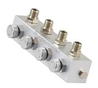 Agora-Tec® Airbrush - Distribuidor de aire comprimido (4 compartimentos)