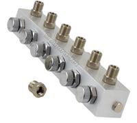 Agora-Tec® Airbrush - Distribuidor de aire comprimido (6 enchufes)