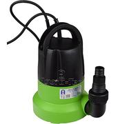 Agora-Tec® Bomba sumergible Clear Water 250 W-Vario- Control Flat de succión plana a 1 mm con sensor de flotador integrado y máx. 0,6 bar y máx. 6000 l/h