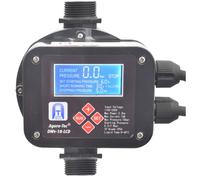 Agora-Tec Control de bomba, interruptor de presión, protección de flujo, DWV-18-LCD con cable (presión de encendido y apagado ajustable) con protección contra funcionamiento en seco