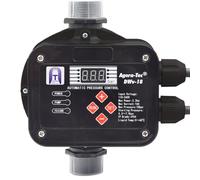 Agora-Tec® Control de la bomba, interruptor de presión, control de flujo AT-DWv-18 (presión de encendido y apagado ajustable) con protección contra marcha en seco, control de sobrepresión