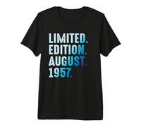 Agosto 1957 Cumpleaños Año 1957 Edición Limitada Camiseta Premium