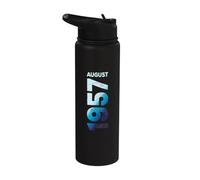 Agosto 1957 Edición Limitada Año 1957 Retro 1957 Vintage Stainless Steel Insulated Water Bottle