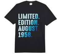Agosto 1958 Cumpleaños Año 1958 Edición Limitada Comfort Colors Adult Heavyweight T-Shirt