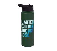 Agosto 1958 Cumpleaños Año 1958 Edición Limitada Stainless Steel Insulated Water Bottle