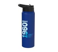 Agosto 1960 Año 1960 Retro 1960 Vintage Edición Limitada Stainless Steel Insulated Water Bottle