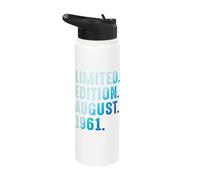 Agosto 1961 Cumpleaños Año 1961 Edición Limitada Stainless Steel Insulated Water Bottle