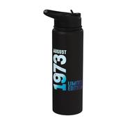 Agosto 1973 Año 1973 Retro 1973 Vintage Edición Limitada Stainless Steel Insulated Water Bottle