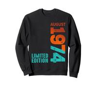 Agosto 1974 Año 1974 Retro 1974 Vintage 1974 Desde 1974 Sudadera