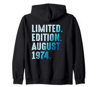 Agosto 1974 Cumpleaños Año 1974 Edición Limitada Sudadera con Capucha