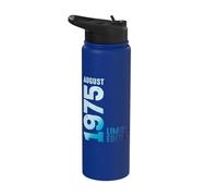 Agosto 1975 Año 1975 Retro 1975 Vintage Edición Limitada Stainless Steel Insulated Water Bottle