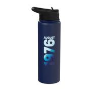 Agosto 1976 Edición Limitada Año 1976 Retro 1976 Vintage Stainless Steel Insulated Water Bottle