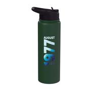 Agosto 1977 Edición Limitada Año 1977 Retro 1977 Vintage Stainless Steel Insulated Water Bottle