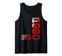 Agosto 1980 Año Legendario 1980 Nacimiento Vintage Desde 1980 Camiseta sin Mangas