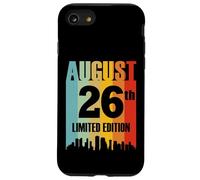 Agosto 26 Edición Limitada Retro Vintage Cumpleaños Carcasa para iPhone SE (2020) / 7 / 8