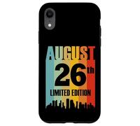 Agosto 26 Edición Limitada Retro Vintage Cumpleaños Carcasa para iPhone XR