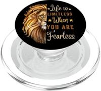Agosto Cumpleaños Zodiaco Leo Temporada León Motivación Hombres Mujeres PopSockets PopGrip para MagSafe