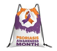 Agosto Es El Mes De Concientización Sobre La Psoriasis. Mujer Hombre Mochilas Deportiva Plegable Mochila De Cuerdas Impermeable Bolsa De Deporte Para Baloncesto Voleibol Fútbol