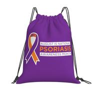 Agosto Es El Mes De Concientización Sobre La Psoriasis. Unisex Bolsa De Gimnasio Ajustable Bolsa De Deporte Gran Capacidad Mochilas Deportiva Para Voleibol Baloncesto Yoga