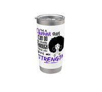 Agosto Niña Cumpleaños Reina Cristo Jesús Fuerza Mujeres Orar Vaso térmico de acero inoxidable de doble pared