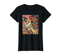 ¿Agosto? Oh, te refieres a Pumpkin Spice True Crime Summerween Camiseta gráfica económica, Mujer, Negro, S