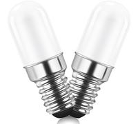 AGOTD Bombilla LED para refrigerador E14, 1,5 W, blanco frío 6000 K, equivalente a bombillas halógenas de 15 W, no regulable, ángulo de haz de 240°, 220-240 V CA, paquete de 2