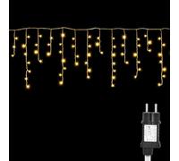 AGOTD - Guirnalda luminosa helada para exterior, 200 LED iluminación de Navidad exterior con temporizador, 8 modos, función de memoria para Navidad, habitación, fiesta, boda, balcón, jardín (Blanco