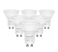 AGOTD Regulable Bombillas LED Gu10 7w, Lampara de Led GU10 Blanco Frío 6500K, 560Lm, Lampara halogenos Equivalentes a 50 Watt, Casquillos Led gu 10, 230V, Pack de 6