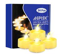 AGPTEK 24 Velas LED Temporizador Flotantes 6/18H, Decoración de Navidad