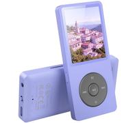 AGPTEK 32GB Reproductor MP3 Bluetooth 5.3, MP3 con Altavoces, HiFi Lossless Music Player Portátil, Radio FM/Soporte de Grabación, MP3 Deportivo, (Auriculares no incluidos), Púrpura