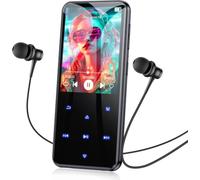 AGPTEK 64GB MP3 Reproductor Bluetooth 5.3, M3 2.4" Pantalla Metal Negro MP3
