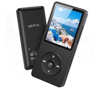 AGPTEK 64GB Reproductor MP3 Bluetooth 5.3 con Altavoces Portátil, Negro