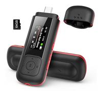 AGPTEK 64GB Reproductor MP3 Portátil USB con Pantalla LED, Mini USB