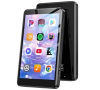 AGPTEK 96GB Reproductor MP4 Android 14 Pantalla 4" WiFi Bluetooth Spotify | Reproductor de Música MP3 Player con Spotify, Audible, App Store, Amazon Music, hasta 1 TB, Negro