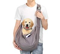 AGPTEK Bolsos para Mascotas Transportín para Perros Bandolera Correa de Hombro Pet Carrier Dog Hand Sling Carrier Acolchada Carga Ajustable Tote Bag con Bolsillo Delantero Puppy Carrier