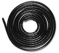 AGPTEK Cable Espiral 6m, Diámetro Ajustable 12-24mm - Organizador Escritorio para Cables TV Antena, PC, USB, Tele, AUX (Negro)