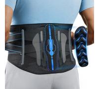 AGPTEK Faja Lumbar, Soporte Lumbar para Dolor de Espalda y Levantamiento | Con Varillas Metálicas, Soporte Intenso para Pesas y CrossFit, Hernia Discal, Ajuste Cómodo para Hombre y Mujer, Talla L