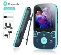 AGPTEK MP3 Bluetooth 5.0 32GB Clip Podómetro HiFi Sin Pérdidas Radio FM Sport...