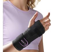 AGPTEK Muñequera Tendinitis para Nocturna Oficina y Día Soporte, Alivio Síndrome del Túnel Carpiano, Embarazo y Postoperatorio - Soporte Ergonómico con Férulas de Aluminio, Ajuste Seguro