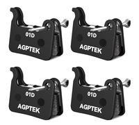 AGPTEK Pastillas de Freno semimetales para Bicicleta, 4 Pares, Pastillas de Freno de Disco para Bicicleta MTB Road Bike compatibles con Shimano M975, M965, M966, M800, M775, M765, M665, M601, M505