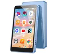 AGPTEK Reproductor MP3 con Bluetooth y WiFi, T08X Reproductor MP4 Android 14 de 4'', MP4 con Spotify, Audible, App Store, hasta 1 TB (Azul, 96GB)