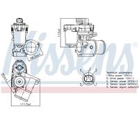 NISSENS 98347 Válvula EGR