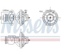 NISSENS 98342 Válvula EGR