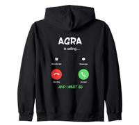 Agra está Llamando y Debo IR a India Viajando Sudadera con Capucha