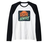 Agradable declaración de fuga audaz para almas valientes Camiseta Manga Raglan