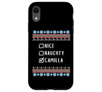 Agradable Traviesa Navidad Camilla Suéter Feo Carcasa para iPhone XR