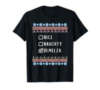 Agradable Traviesa Navidad Demelza Suéter Feo Camiseta
