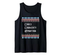 Agradable Traviesa Navidad Martina Suéter Feo Camiseta sin Mangas