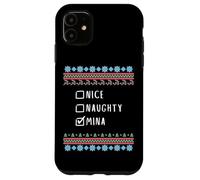 Agradable Traviesa Navidad Mina Suéter Feo Carcasa para iPhone 11
